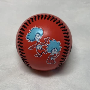 Cat In The Hat Baseball Thing 1 & 2 Dr. Seuss 2006 souvenir palla da collezione - Foto 1 di 5
