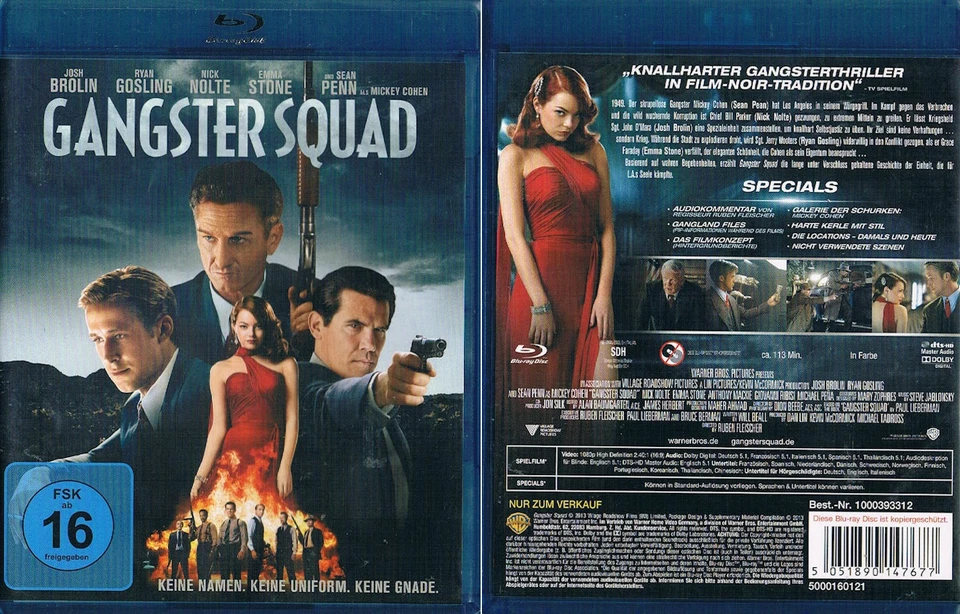 GANGSTER SQUAD --- Blu-ray --- Josh Brolin --- Ryan Gosling --- Sean Penn --- - Bild 1 von 1