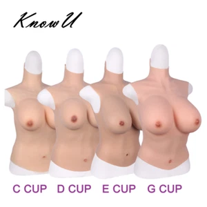 KnowU Halfbody Fake boobs Silicone Breast Forms For Crossdresser Transgender - Imagen 1 de 16