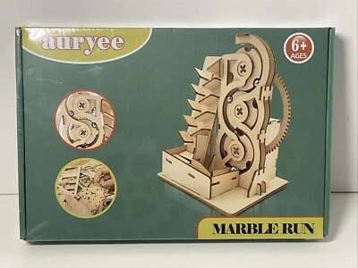 Auryee Marble Run 3D Solar Powered Wooden Puzzle Physics Craft Build Sealed New - Image 1 of 4
