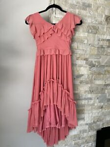 JOYFOLIE Girls Maxi Pink Dress Size 7 Years