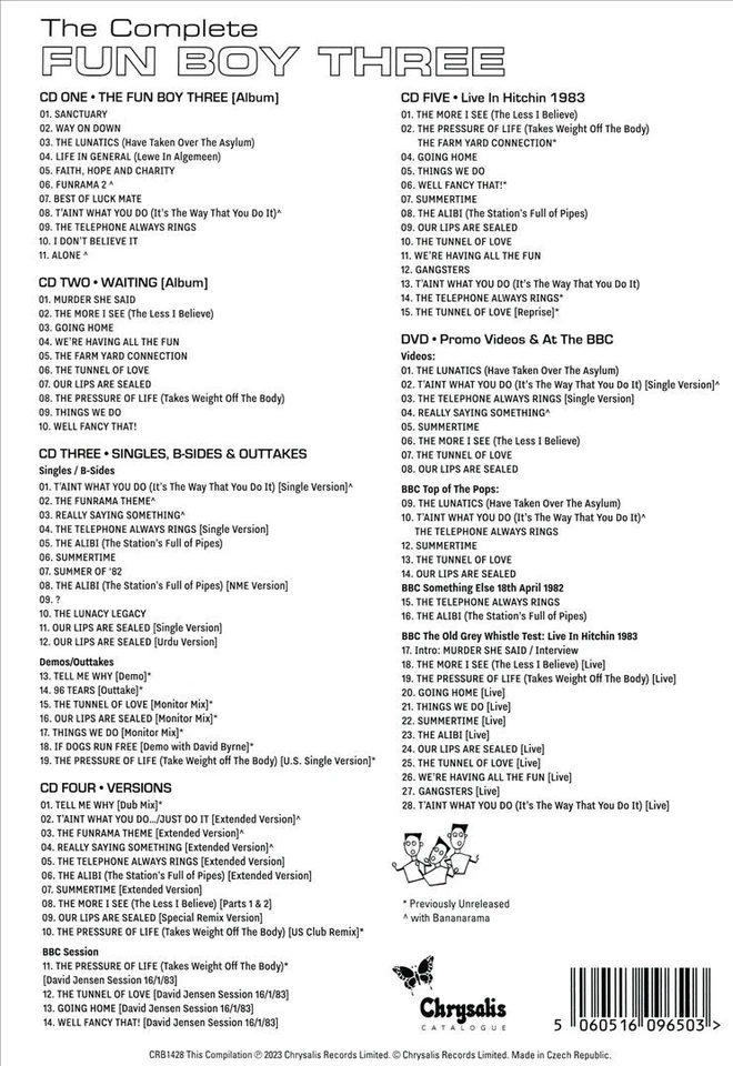 FUN BOY THREE COMPLETE FUN BOY THREE NEW CD - Image 1 of 1