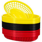 24pcs Oval Baskets for Fast Food Serving and Storage
