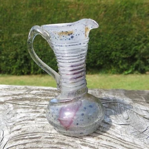 Decorative Simron Miniature Ewer/Vase - Fine/Tight Trail, Hand Decorated - Picture 1 of 7