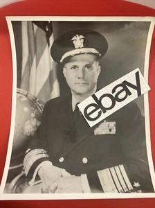 ADMIRAL JERAULD WRIGHT 1957 original promo Portrait CLOSE UP photo . USA NAVY. - Picture 1 of 2