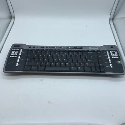 Microsoft 1044 Wireless Black Remote Keyboard XP Media Center w/ FREE SHIPPING - Image 1 of 4