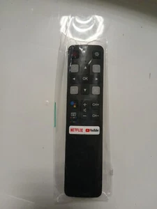 GENUINE TCL SMART TV VOICE REMOTE CONTROL W NETFLIX YOUTUBE RC802V FNR1 USED - Picture 1 of 2