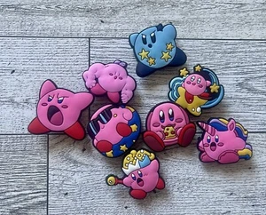 Set of 8 Kirby Charms compatible with crocs. - Picture 1 of 1
