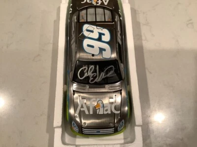 CARL EDWARDS AUTOGRAPHED 2009 FORD FUSION AFLAC BRUSH METAL DIECAST & CARD - Image 1 of 4