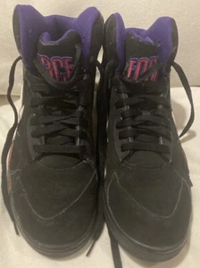 Nike Force High Top Size 9.5 Air High Tops Basketball Shoes, Sneakers Black Used - Picture 1 of 14