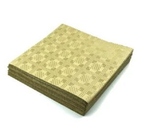 50 Sheets METALLIC GOLD Square Disposable Table Cloths Covers Parties Wedding - Picture 1 of 7