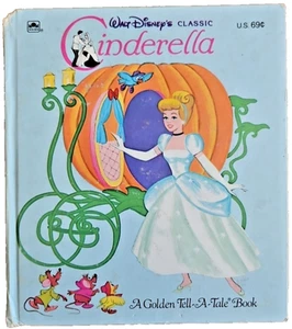 Walt Disney's CENERENTOLA - Whitman Tell-A-Tale Book 1972 VINTAGE - DIFETTI - Foto 1 di 17