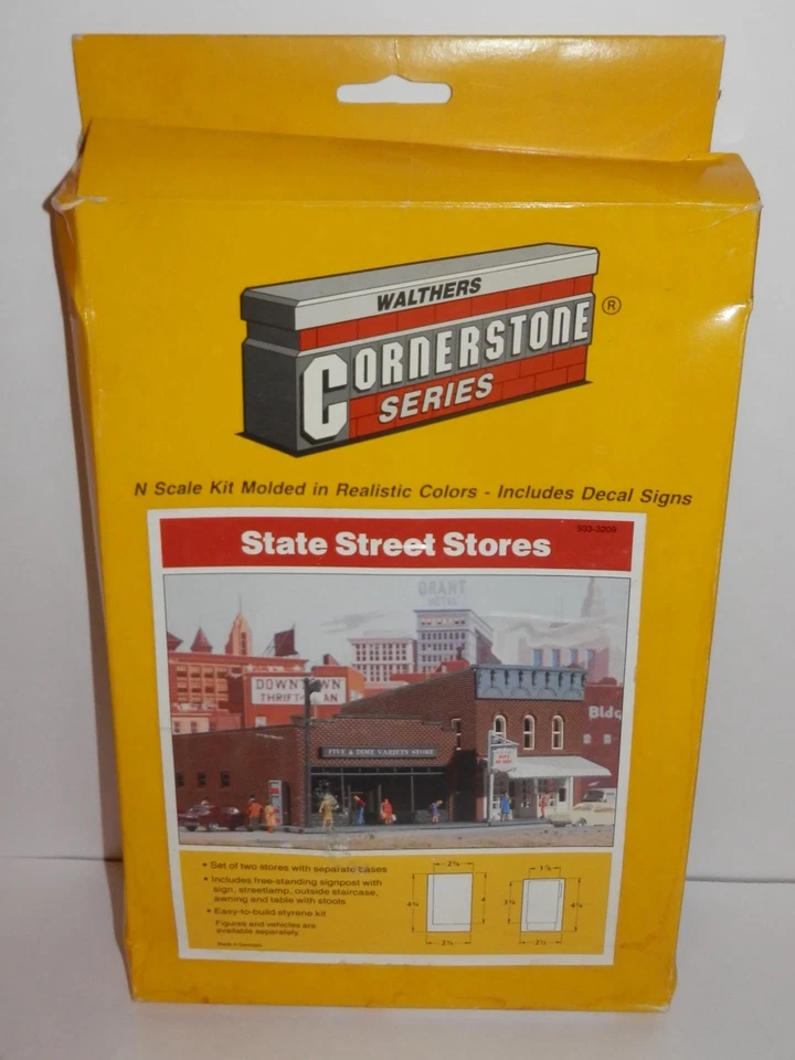 Walthers Cornerstone N Scale State Street Store Kit #933-3209 NOS - Image 1 of 3