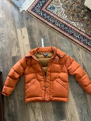 Patagonia Downdrift Parka Hoody Jacket Mens M Orange SaRu 20600 Sandhill Rust - Image 1 of 4