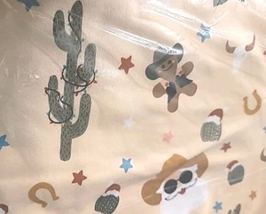 Western Santa Cotton Fabric Bolt - New! 8 Yards. - Picture 1 of 6