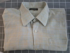 St Michael Mens 17" Cotton Twill Long Sleeve Shirt vintage - Picture 1 of 8