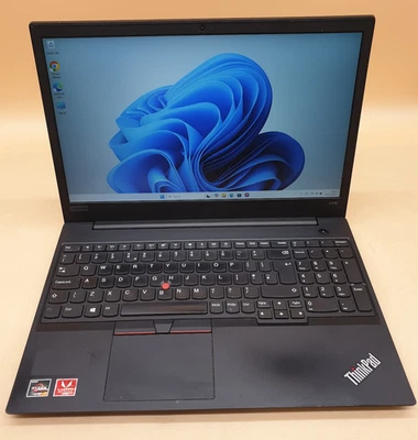 Lenovo ThinkPad E595 15.6" RYZEN 7 3700U 2.3GHZ 16GB RAM 256GB SSD VEGA 10,SL15 - Image 1 of 4