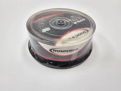 Paquete de 25 discos DVD-R Innovera, imprimibles por inyección de tinta, 4,7 GB, 16x IVR-468830 Foto 1 de 2