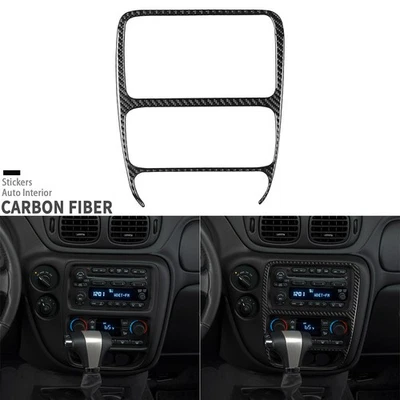 Real Carbon Fiber Center Console Panel Frame For Chevrolet Trailblazer 2002-2009 - Изображение 1 из 4