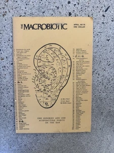 The Macrobiotic No. 75 (Apr 1972) Ear Acupuncture, Ohsawa, GOMF Insert - Picture 1 of 4