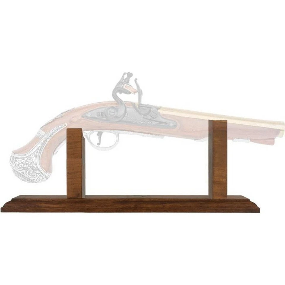 Denix Flintlock Display Stand Brown Wood Construction 13" " .25" - 22-810