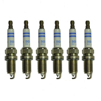 6 bujías Bosch doble platino para Audi A5 Quattro 2008-2010 3,2 L talla V6 Foto 1 de 4