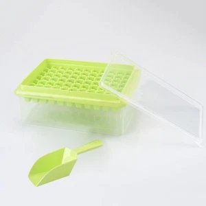 Ice Cube Tray, 77-Panel Food-Grade Ice Cube Mold, With Storage Box - Afbeelding 1 van 13