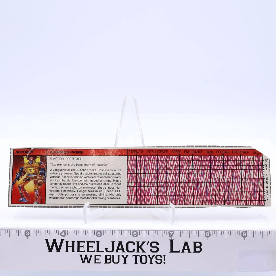 Figura de acción Rodimus Prime Tech Spec 1986 de colección Hasbro G1 Transformers Foto 1 de 1