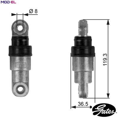 VIBRATION DAMPER VRIBBED BELT T38218 FOR BMW 5/X/SAV/E3/E39 7/E38 X5/E53 3.5L - Image 1 of 4
