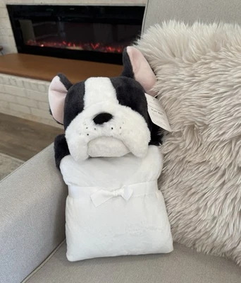 Pottery Barn Kids Pippa Frenchie Plush Play Mat SUPER SOFT French Bulldog NEW - Image 1 of 4