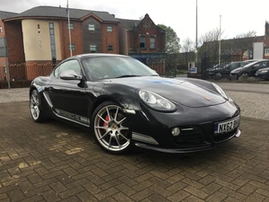 2012 62 PORSCHE CAYMAN R BLACK + LOW MILES + RARE MANUEL 1 OF 100+ FINANCE + PX - Picture 1 of 12