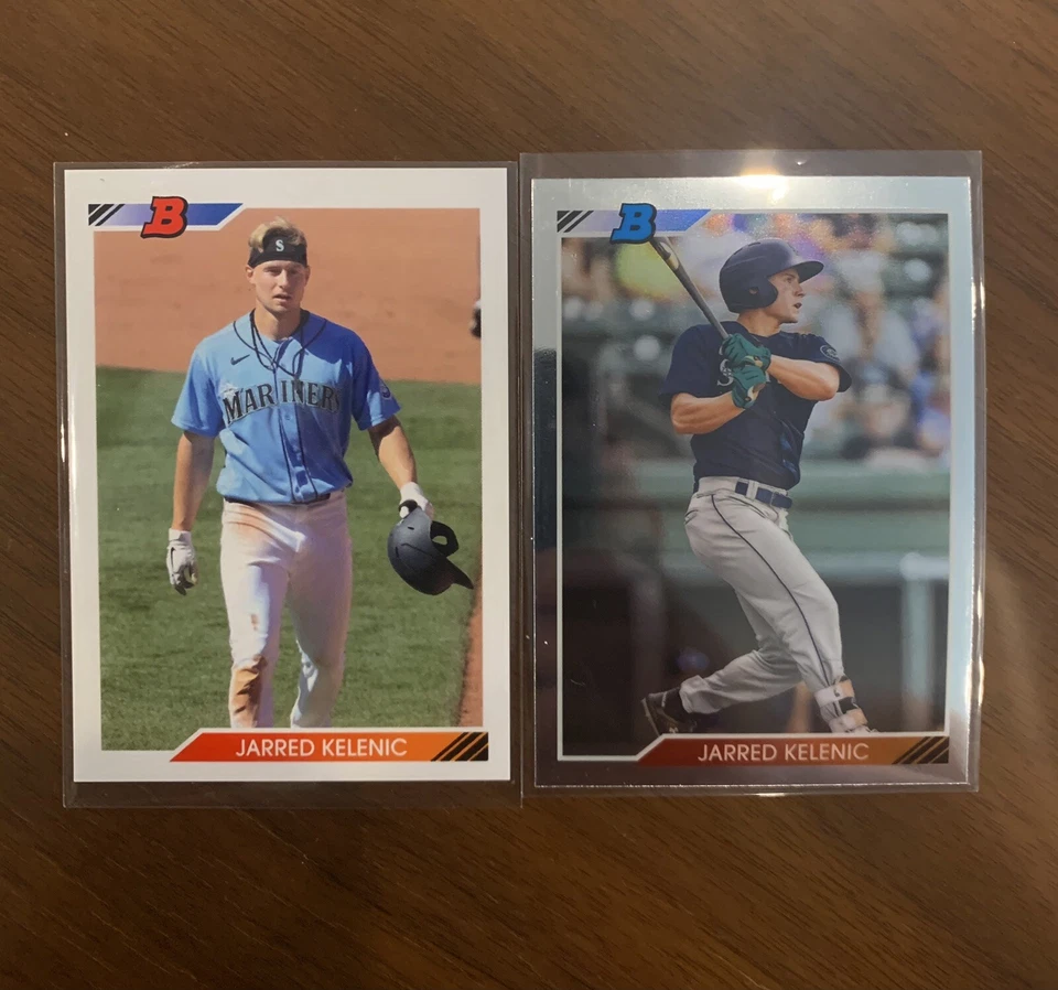 2020 Bowman Heritage JARRED KELENIC Rookie Photo Image Variation SP & Chrome Lot - Image 1 of 1