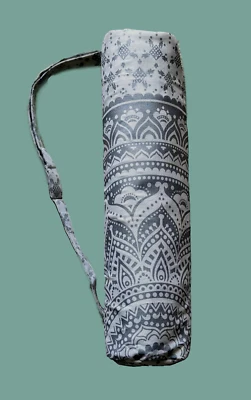 Yoga Mat Bag for Women & Men,Travel Yoga Gym Bag for 1/4" 1/3" Thick (Silver) - Image 1 of 4