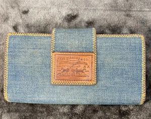 Levi Strauss Wallet Vintages 1970s Original Jean and Leather NM - Picture 1 of 13