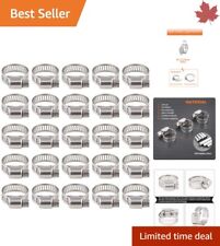 Reliable Stainless Steel Worm Gear Hose Clamp - Adjustable 13-19mm, 25-Pcs
