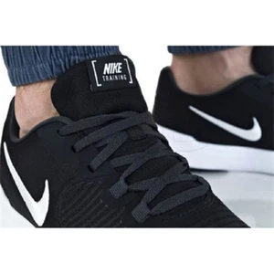 Nike Flex Control TR4 Mens US 11.5 Black White Running Sneakers Shoes NEW ☑️ - Picture 1 of 7