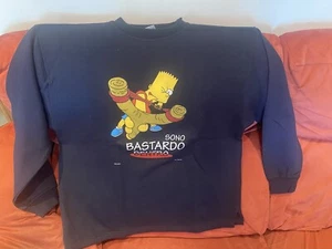 Rarissima felpa The Simpsons Burt sono bastardo nuova originale americana - Picture 1 of 6