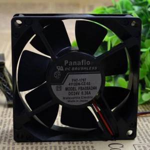 PANAFLO FBA08A24H 8CM 8025 24V 0.15A Inverter Chassis Cooling Industrial Fan - Picture 1 of 5