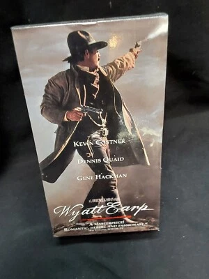 Wyatt Earp VHS 2 Tape Set 1994. Sealed New. Costner, Quaid, & Hackman - Image 1 of 2