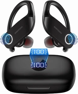 Wireless Earbuds Bluetooth Headphones 100Hrs Playback 2500mAh Wireless Charging - Picture 1 of 6