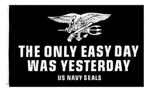 US NAVY SEALS Flag 3'x5' BANNER Polyester with Grommets MILITARY VETERAN - Picture 1 of 2