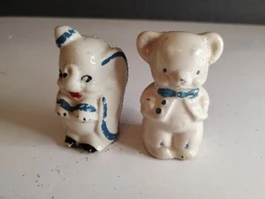 Vintage Elephant And Bear Salt And Pepper Shakers  - Picture 1 of 10