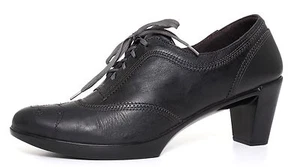 Naot Z1591* Lace Up Leather Heels Black Women Size 39 EUR - Picture 1 of 4