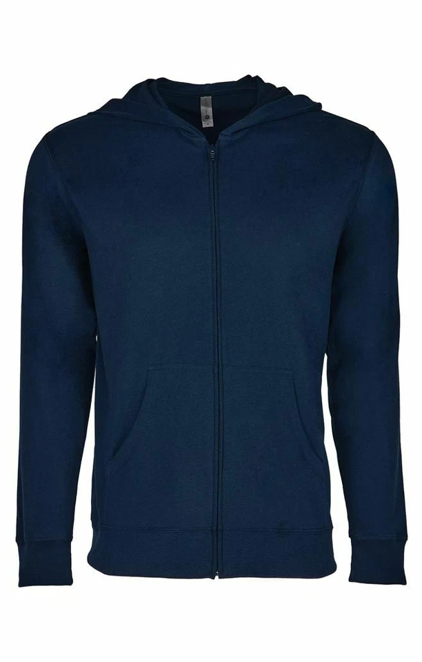 Men's Sweatshirt Hoodie Lightweight "NEXT LEVEL" Full Zip Hooded Jacket -Unisex - Image 1 of 4