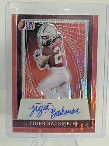 Juego profesional 2024 Metal Tiger Bachmeier Pulsar Rojo Autógrafo #'ed 1/2 Stanford - Imagen 1 de 2