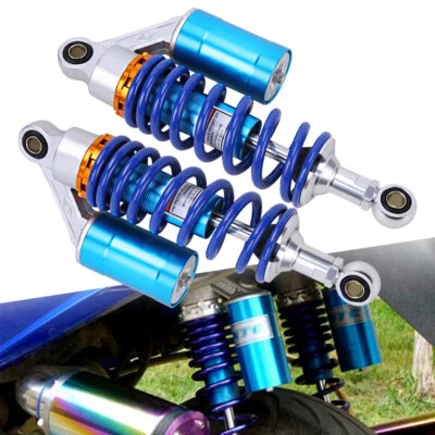 Pair 11" 280mm Rear Air Shocks Absorbers Suspension For Universal Motorcycle ATV — 第 1/4 张图片