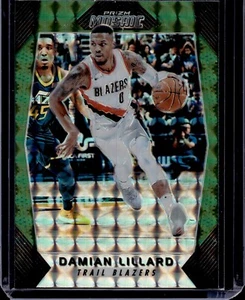 2017-18 Panini Prizm Mosaic Green #37 Damian Lillard - Picture 1 of 2
