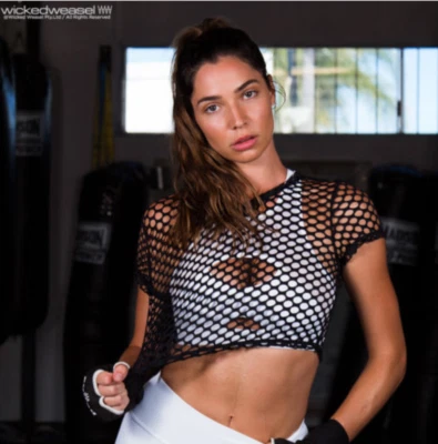 Camiseta corta de malla negra Wicked Weasel 707 grande descontinuada nueva con etiquetas Foto 1 de 4