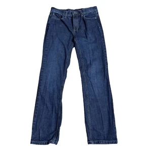 Buffalo David Bitton Youth Boys Size 12 Straight Leg Blue Jeans Denim Dark Wash - Picture 1 of 10