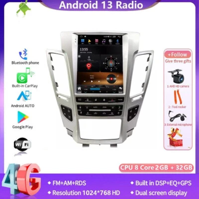 Radio estéreo de coche para Cadillac CTS 2007-2012 Android DSP unidad principal pantalla vertical Foto 1 de 4